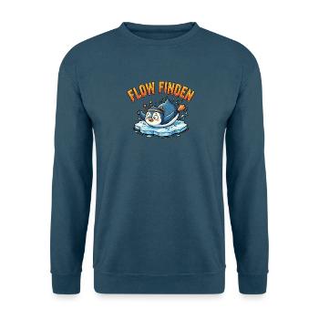 Lustiger Sport Pinguin - Unisex Pullover - Indigoblau - Vorne