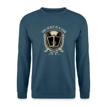 Gleichgewicht ist eine Lüge Schild - Unisex Pullover - Indigoblau - Vorne