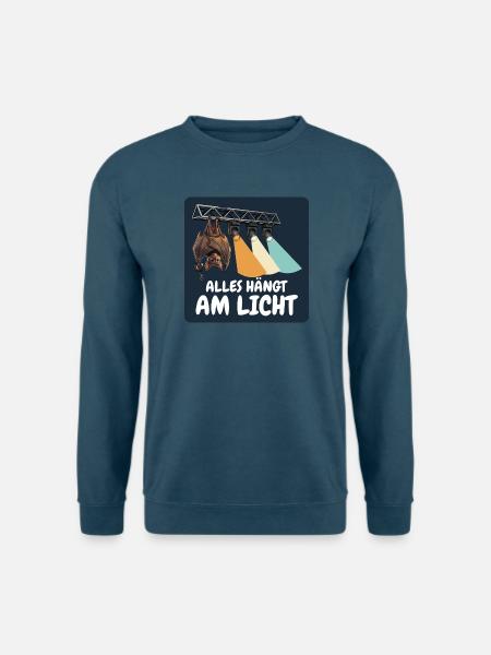Alles hängt am Licht – Lichttechniker - Unisex Pullover - Indigoblau