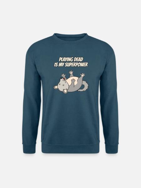 Dead Is My Superpower Opossum spielen - Unisex Pullover - Indigoblau