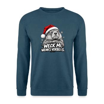 Grantige Weihnacht - Unisex Pullover - Indigoblau - Vorne