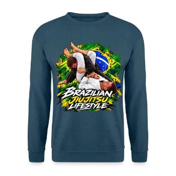 Armbar – Brazilian Jiu-Jitsu Lifestyle BJJ - Unisex Pullover - Indigoblau - Vorne