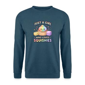 Mädchen liebt Squishies Regenbogen - Unisex Pullover - Indigoblau - Vorne