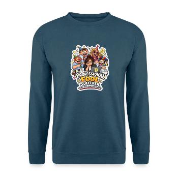 Beruflicher Narr – Arbeitschaos - Unisex Pullover - Indigoblau - Vorne