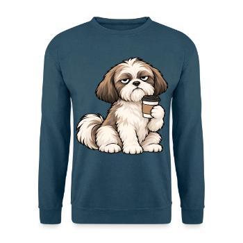 Shih tzu Shih tzus Shih tzu Besitzer Shih tzu fan - Unisex Pullover - Indigoblau - Vorne