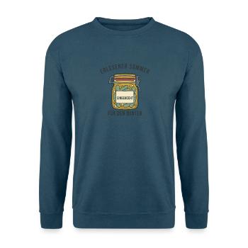 Einkochen Geschenk – Eingekocht für den Winter - Unisex Pullover - Indigoblau - Vorne