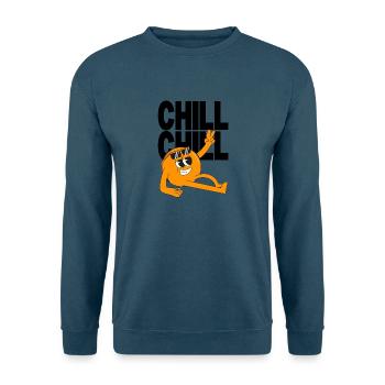 Cooles Chill Motiv mit Sonnenbrille Peace Design - Unisex Pullover - Indigoblau - Vorne