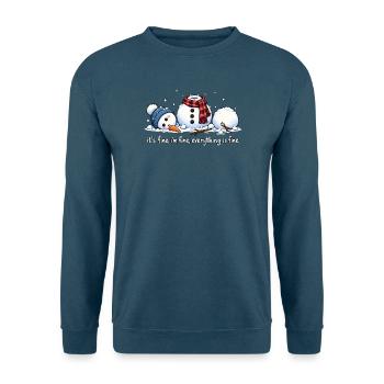 It's Fine I'm Fine Everything Is Fine - Unisex Pullover - Indigoblau - Vorne