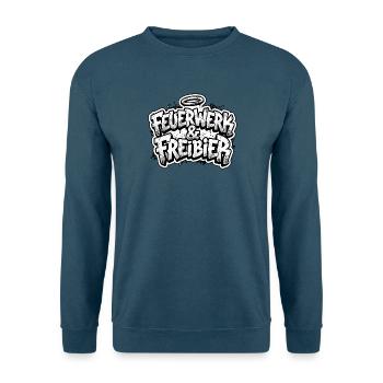 Feuerwerk und Freibier - Unisex Pullover - Indigoblau - Vorne