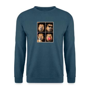 Löwen Löwe - Unisex Pullover - Indigoblau - Vorne