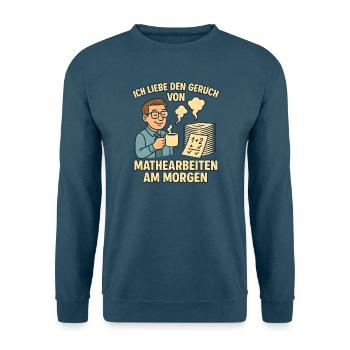 Matheduft am Morgen - Unisex Pullover - Indigoblau - Vorne