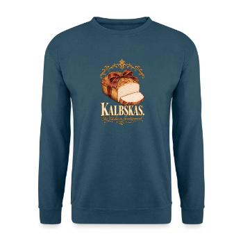 Kalbskas Leberkas im Sonntagsgwand - Unisex Pullover - Indigoblau - Vorne