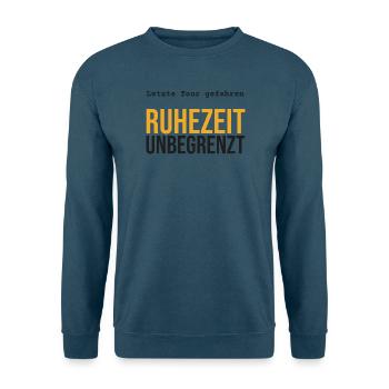 Rente LKW – Ruhezeit unbegrenzt - Unisex Pullover - Indigoblau - Vorne