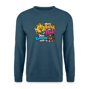 Meine Aura ist Peak – Kontostand - Unisex Pullover - Indigoblau - Vorne
