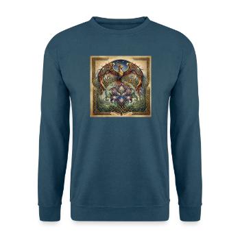 Celtic Phoenix Iris - Unisex Pullover - Indigoblau - Vorne