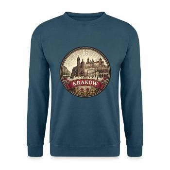 Krakauer Polen Reiseabzeichen St. Marien-Souvenir - Unisex Pullover - Indigoblau - Vorne