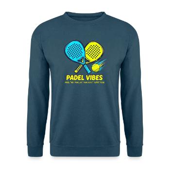 Padel, Padel Sport, Padel Club - Unisex Pullover - Indigoblau - Vorne