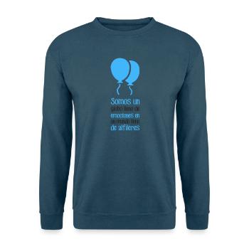 Wir sind ein Ballon voller Gefühle - Unisex Pullover - Indigoblau - Vorne