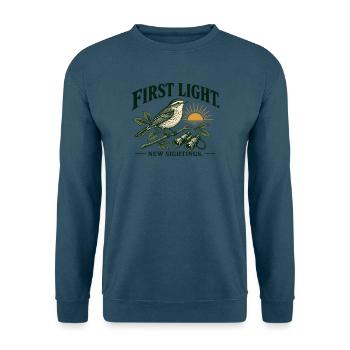 First Light New Sightings Garten Vögel - Unisex Pullover - Indigoblau - Vorne