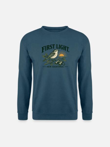 First Light New Sightings Garten Vögel - Unisex Pullover - Indigoblau