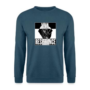 Viva La Resistance (Version 2) - Unisex Pullover - Indigoblau - Vorne