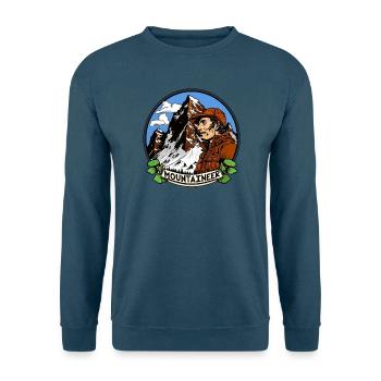 Bergsteiger Alpinisten - Unisex Pullover - Indigoblau - Vorne