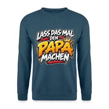 Lass das mal den Papa machen - Unisex Pullover - Indigoblau - Vorne