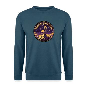 Sopran Ganz Oben Chor Sängerin Musik Note Shirt - Unisex Pullover - Indigoblau - Vorne