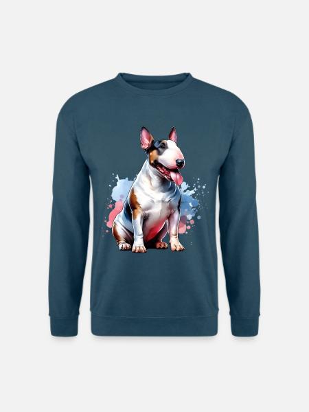 Bullterrier Geschenk - Unisex Pullover - Indigoblau