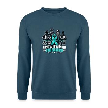 Nicht alle Wunden sind sichtbar – PTBS Polizei - Unisex Pullover - Indigoblau - Vorne