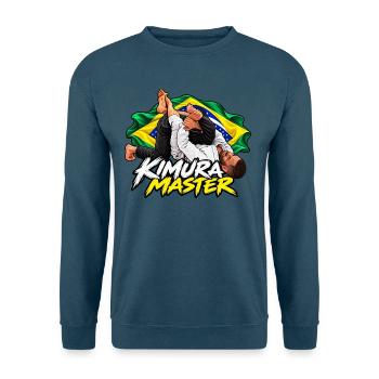 Kimura Master – BJJ Brazilian Jiu-Jitsu - Unisex Pullover - Indigoblau - Vorne