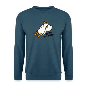 Nope Not Today – Lustige Ente mit Humor - Unisex Pullover - Indigoblau - Vorne