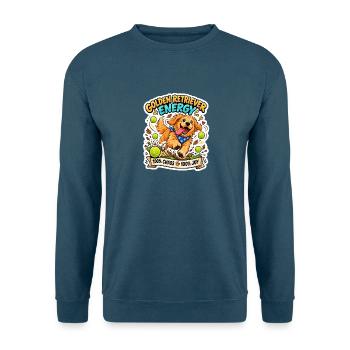 Golden Retriever Energie Print - Unisex Pullover - Indigoblau - Vorne