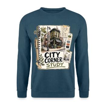 CITY CORNER STUDY - Unisex Pullover - Indigoblau - Vorne