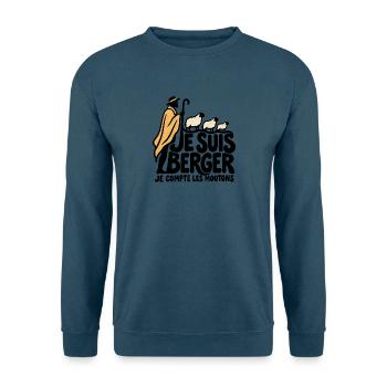 Ich bin ein Hirte – Humor - Unisex Pullover - Indigoblau - Vorne