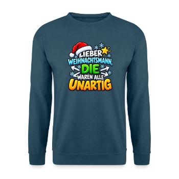 Lieber Weihnachtsmann - Unisex Pullover - Indigoblau - Vorne