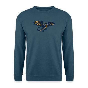 Blauer Drache Illustration - Unisex Pullover - Indigoblau - Vorne