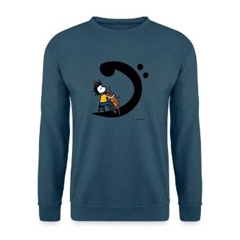 Cello Bass Clef – Cellist-Musik-T-Shirt - Unisex Pullover - Indigoblau - Vorne