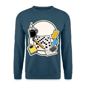 DOWN CLUE MORNING - Unisex Pullover - Indigoblau - Vorne