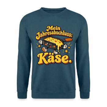 Raclette – Mein Jahresabschluss: Käse. - Unisex Pullover - Indigoblau - Vorne