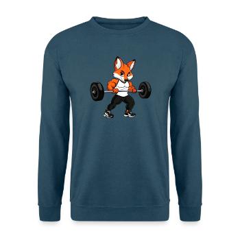 Fitness Füchse - Unisex Pullover - Indigoblau - Vorne