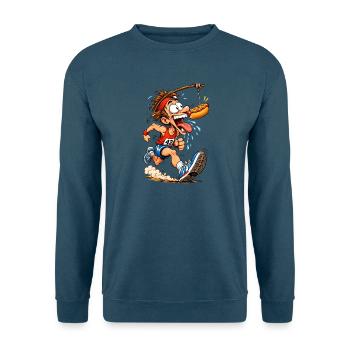 HotDog Heißhunger - Unisex Pullover - Indigoblau - Vorne