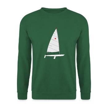 Laser Riss - Unisex Pullover - Grün - Vorne