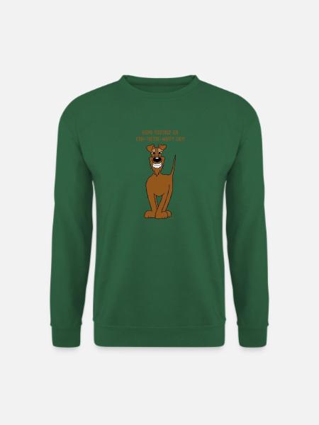 Irischer Terrier Smile - Unisex Pullover - Grün