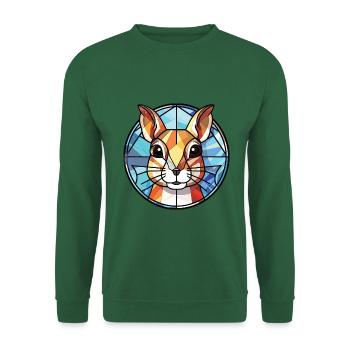 Chipmunk bunte Aquarell-Tierillustration - Unisex Pullover - Grün - Vorne