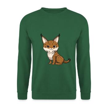 Luchs - Unisex Pullover - Grün - Vorne