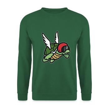 Gemächliche Meeresschildkröte Ozean - Unisex Pullover - Grün - Vorne