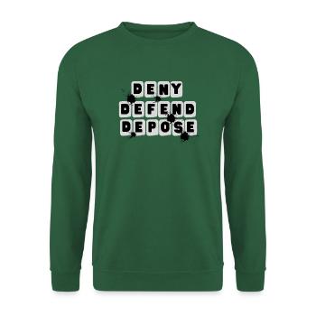 VERWEIGERN VERTEIDIGEN ABSETZEN - Unisex Pullover - Grün - Vorne