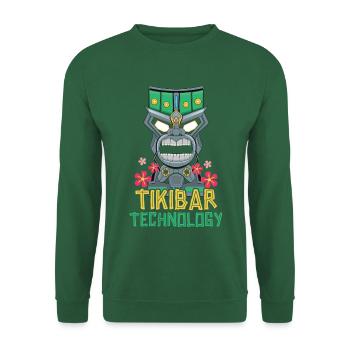 Tiki-Bar-Technik Hawaiianische Luau-Party Tiki-Bar - Unisex Pullover - Grün - Vorne