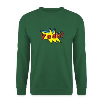 yeah comic - Unisex Pullover - Grün - Vorne